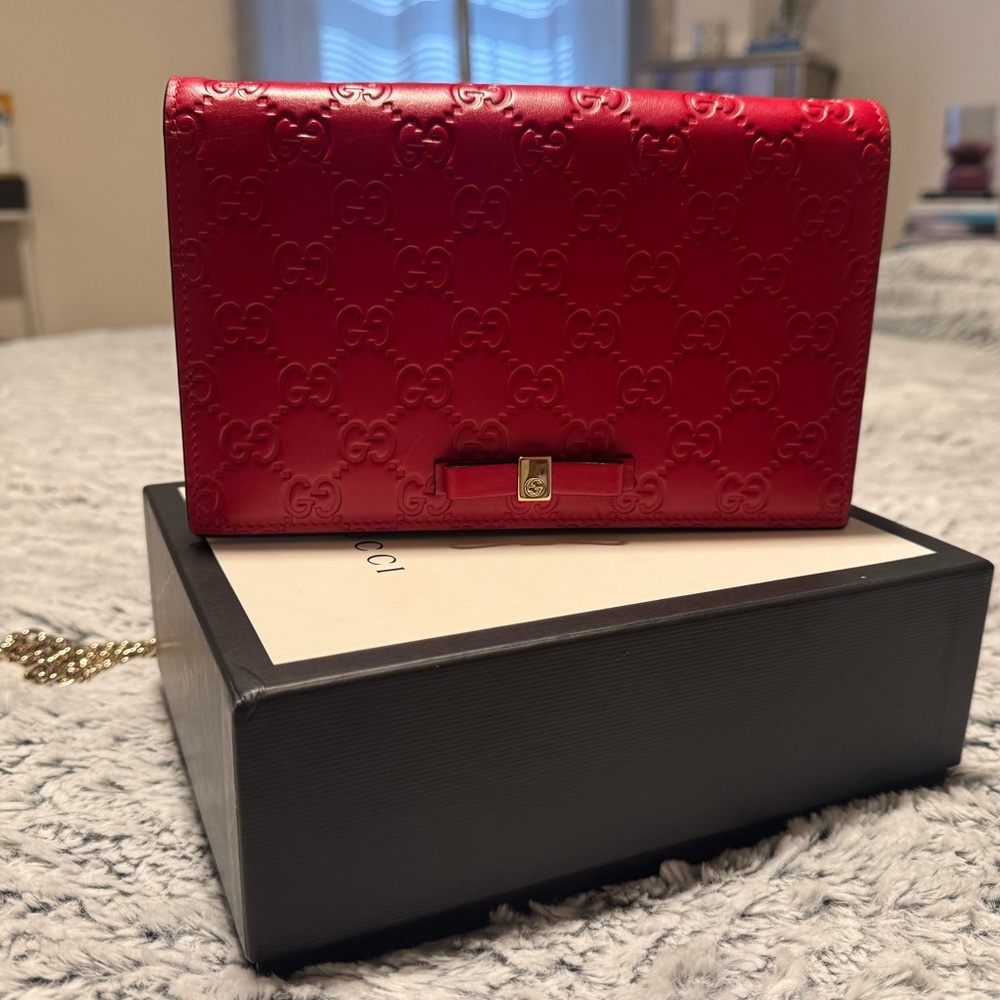 Microguccissima leather crossbody gucci bag